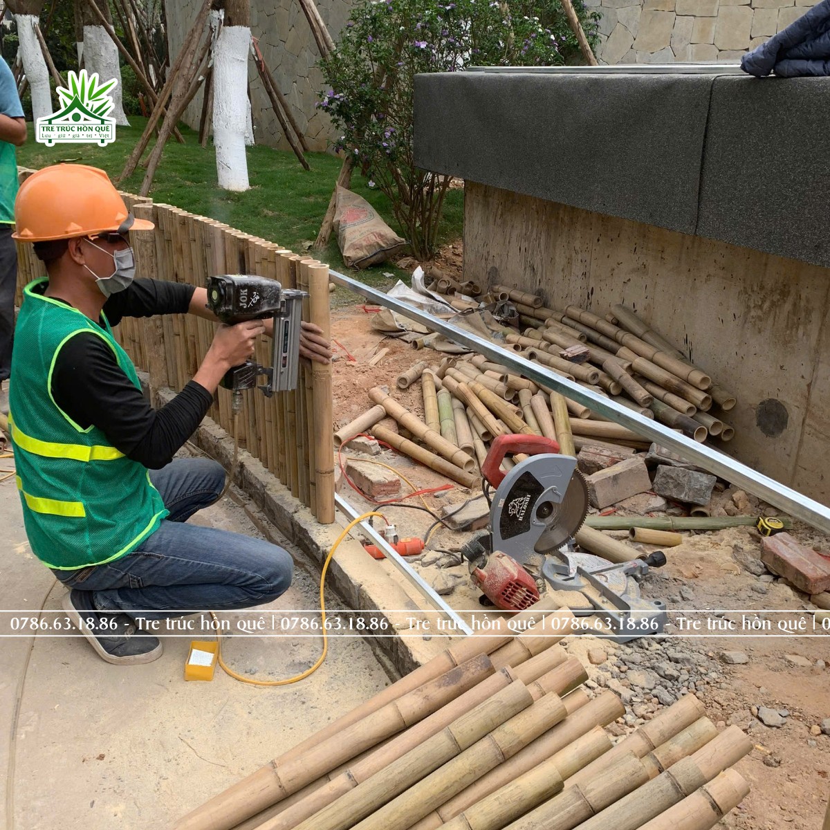 Thi Công Vách Tre Trang Trí, Vách Ngăn Bằng Tre Trúc Tại Hà Nội